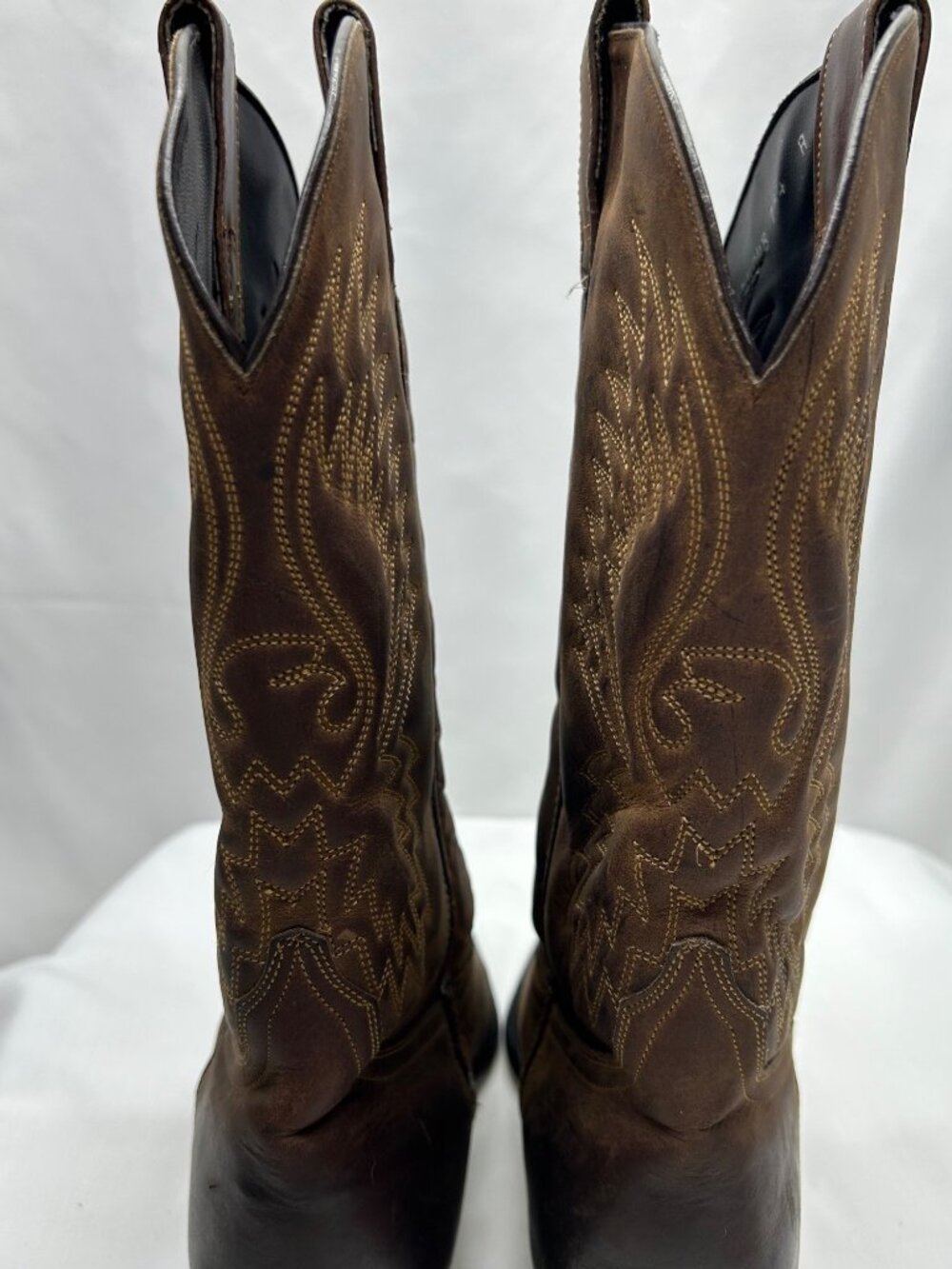 Cowboy Boots By ACME Women's 9 Brown Leather - Picture 6 of 16
